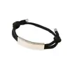 Al por mayor al contado transfronterizo Pulsera de doble cordón de ajuste Pulsera de cuerda trenzada ajustable de acero inoxidable multicolor con impresión y grabado de color UV
