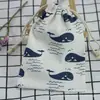 Fornecimento de fábrica saco de algodão estampado com cordão saco para embalagem de presente saco com cordão decorativo para joias com logotipo imprimível