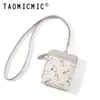 Yue Qian Kai 2026 Cartera Corta Colgante para Cuello de Mujer Gatito Lindo Diseño de Uso Diario Portatarjetas de Identificación Venta al por Mayor