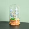 Cristal natural original con cubierta de vidrio, micropaisaje, árbol de cristal, regalo científico popular para niños, adornos de decoración para el hogar.