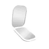 Espejo de maquillaje LED portátil ultrafino, de mano, espejo simple de alta definición, espejo plegable multifuncional, espejo portátil