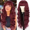 Aliexpress Peluca Sintética de Fibra de Alta Temperatura Larga Rizada para Mujer Ola Grande Una Pieza Dropshipping Peluca de Fibra de Alta Temperatura