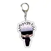 Atacado de Anime Jujutsu Kaisen Mercadoria de Anime Feito por Fãs Versão Q Chaveiro de Acrílico Transparente Dupla Face Bidimensional Transfronteiriço