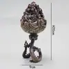 Fogão Boshan Retrô, Queimador de Incenso de Ponta de Dedo Dragão e Fênix, Queimador de Incenso Criativo Torre de Incenso, Queimador de Incenso Auspicioso, Ornamentos Zen para Casa