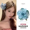Presilhas de Cabelo Série Oceano com Flores Preservadas, Estrelas-do-Mar, Conchas e Frutas para Viagens à Beira-Mar e Fotos de Férias