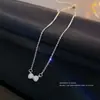 Colar rosa flor de pessegueiro super fada para mulheres, pingente de design de nicho ins, doce e elegante, corrente de clavícula de alta qualidade