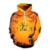Moda Europea y Americana 2024 Halloween Impresión Digital Sudaderas con Capucha para Hombre y Mujer