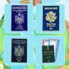 Selo Metálico de Passaporte Quente Transfronteiriço Adesivo para Celular Coleção de Insígnias de Passagem de Viagem Comemorativa Estoque Pronto