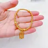 Tienda de oro con pulsera de cuentas redondas de ábaco pequeño antiguo de lujo chapado en oro alta retención de color accesorios DIY fuente al por mayor