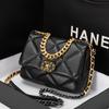 Compras en Hong Kong 2024 nuevo bolso nube estilo pequeño fragante cadena de diamantes yeso bolso de cuero para mujer bolso de hombro bandolera