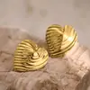 Pendientes Hidráulicos Geométricos Retro Europeos y Americanos de Venta Caliente Transfronterizos, Pendientes de Acero Inoxidable Modernos y Elegantes, Venta al por Mayor