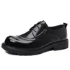 Sapatos masculinos de importação, nova coleção de outono, sapatos sociais masculinos de couro legítimo, adequados para homens jovens e de meia-idade, antiderrapantes, com biqueira larga e sola grossa, sapatos casuais de couro