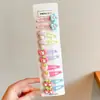 Pinza de Nube para Niña Estilo Coreano Simple de Tela Lunares Pinza BB para Parte Trasera de la Cabeza o Flequillo