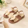 Sandalias Infantiles para Niñas Estilo Princesa Multicolores con Lazo, Pedrería y Velcro para Uso Diario y Fiestas