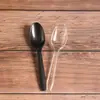 Directo de Fábrica Precio Bajo Venta al por Mayor Desechable Material PS Plástico Cuchara Cuchara Grande S-2 Cuchara para Pastel Cuchara para Pudín