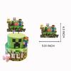 Decoración de fiesta de My World, juego de globos, tarjetas y banderas de batalla de píxeles, juego de cumpleaños de Minecraft