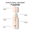 Botellas de Set Cosmético de Doble Capa de Pared Gruesa OEM, Botellas para Loción, Botellas de Plástico ABS, Botellas para Crema de Pared Gruesa, Gama Alta