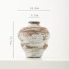 Vaso de Cerâmica para Flores Secas Shumen Mottled Retro Estilo Wabi-Sabi para Sala de Estar Design Clássico Arranjo de Flores Ornamentos Decorativos