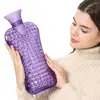 Bolsa de agua caliente rellenable para compresa caliente en la columna cervical, bolsa de agua caliente para adultos, almohada de cuello largo para dormir, almohada de soporte para el cuello y almohada de soporte lumbar