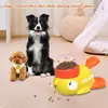 Juguete dispensador interactivo de premios para perros, Rompecabezas de comida alimentador lento, Amarillo
