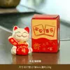 Muñeco Gato Lúcido Marea Nacional Gatito de Dibujos Animados Hecho a Mano Adornos de Escritorio Regalos de Vacaciones Pequeños Regalos Decoraciones para el Hogar
