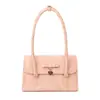 Bolsa Pequena Preta e Rosa de Cor Contrastante com Laço para Mulheres 2026 Nova Coleção Primavera Bolsa de Ombro Único de Axila Moda Doce Pequena Bolsa de Mão