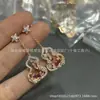 Brincos de Abóbora Qilin, Banhados a Ouro 18k, Prata Pura, com Madrepérola Branca e Ágata Vermelho-Violeta, Brincos Pendentes Qilin
