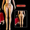 Meias arrastão divertidas com padrão borboleta, cinta-liga integrada, meias arrastão femininas, meia-calça sexy, collant sedutor, meias para atacado WK91