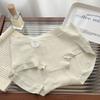 Bacteriostasis 7A de Cuerpo Completo ~ Ropa Interior de Algodón para Bebé Clase A Grado Médico Antiacaros Algodón para Mujer Cintura Media Sin Costuras Calzones de Algodón para Mujer