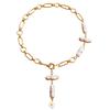 Collar de perlas artificiales de forma especial de alta calidad versátil de joyería transfronteriza europea y americana, cadena de costura para mujer, collar de moda al por mayor