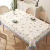 Toalha de mesa fresca e simples, à prova d'água e de óleo, não precisa lavar, novo modelo 2025, toalha de mesa retangular para jantar estilo ins, pano de cobertura atmosférico