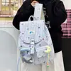 Mochila Nueva de Cuadros, Dulce Mochila Escolar para Estudiantes Universitarias, Bolso de Lona a Cuadros, Mochila de Viaje para Commuter de Nicho Ins