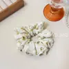 Goma para el pelo de encaje floral estilo coreano para mujer, estilo suave, liga para el pelo de uso diario para coleta alta y moño.