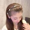 Accesorios para el cabello de resina de hierro Peine para cabello suelto Artefacto para el acabado del cabello suelto Diadema Horquilla elegante de flores para el cabello de mujer