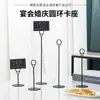 Portatarjetas de mesa de acero inoxidable, etiqueta de nombre para platos de buffet, juego de oficina para negocios, clip para tarjetas de mesa, clip para exhibición de precios