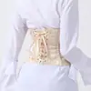 Cinta Corretora de Cintura Estilo Europeu e Americano para Mulheres com Fechamento de Botão, Controle de Barriga, Modelador de Corpo Estilo Corte para Emagrecer e Trainer de Cintura