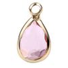 Pulsera collar de gota de agua de vidrio de piedra natal de 12 colores joyería directa de fábrica colgante de cobre piedra natal accesorios diy