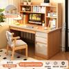 Mesa Personalizada Estante Integrada Mesa para Alunos do Ensino Fundamental e Médio Mesa de Estudo e Escrita para Casa Mesa de Computador de Mesa Montada na Parede do Quarto