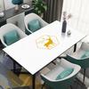 Toalha de Mesa de Couro Impermeável e à Prova de Óleo Anti-Queimadura e Resistente ao Desgaste Doméstica Descartável Base para Mesa de Centro Isolada Estilo Escandinavo