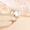 Anillo Suave de Corazón Tridimensional para Mujer, Dulce y Único Estilo Ins, Artesanía Pulida Galvanizada, Anillo Versátil de Alto Nivel para el Dedo Índice