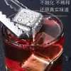 Cubo de Hielo de Acero Inoxidable 304 Metal Congelación Rápida Piedra Cortador de Hielo Bola de Hielo Whiskey Hielo Vino Hielo Artefacto Regalo