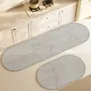 Alfombra absorbente y antideslizante simple estilo wabi-sabi para el hogar, alfombra de piso fácil de mantener para restaurante y cocina, absorbe agua y aceite