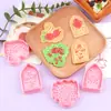 Serie de Fiestas Pre-Boda Moldes para Galletas Dibujos Animados 3D Ramo Moldes 3D Cisne Rosa Simulación Arcilla DIY