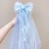 Horquilla de Velos de Moño de Cinta de Ensueño para Niñas, Accesorio de Peinado Prop para Sesión de Fotos de Cumpleaños Super Hada
