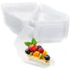 Caja de Ampolla Triangular Más Vendida de Amazon Caja Transparente Desechable para Pastel Caja de Empaque para Hornear Sándwich de Capa de Durian