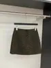 Saia Versátil de Cintura Alta Estilo Coreano Estampada de Leopardo Emagrecedora