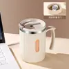 Taza de Acero Inoxidable 304 con Cuchara Taza de Café Gran Capacidad Taza de Agua Alto Valor de Color Taza para Beber de Oficina Taza de Regalo