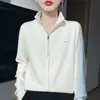Nuevo Cardigan de Punto Andy de Terciopelo de Cuello Medio para Otoño e Invierno 2025, Cremallera Doble, Color Sólido, Holgado, Versátil, Top Chaqueta