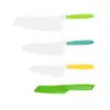 Cuchillo de plástico para niños juguete de cuchillo de educación temprana jardín de infantes corte de verduras cuchillo para frutas juego de tres piezas cuchillo dentado para pastel y pan