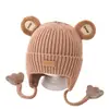 Touca de Bebê para Recém-Nascidos no Outono e Inverno, Fofa e Adorável para Meninos e Meninas, Quente Touca de Inverno para Crianças com Proteção para Orelhas para Meninas